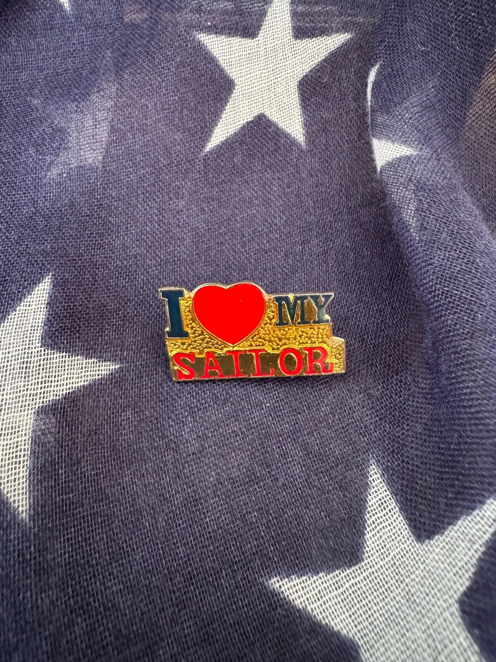 "I ❤️ My Sailor" Lapel Pin